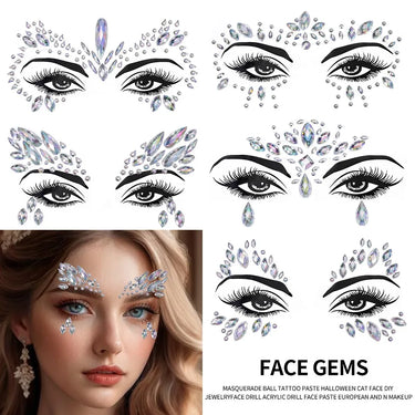 3D Diamond Temporary Tattoo Stickers